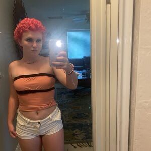 Pink and black bandeau top #y2k #2000s VINTAGE EVERYTHING MUST GO